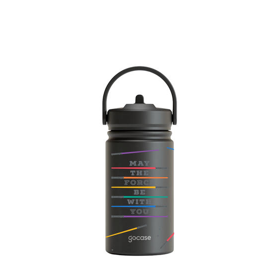 Garrafa Térmica Mini + Ebook - May the force be with you leds
