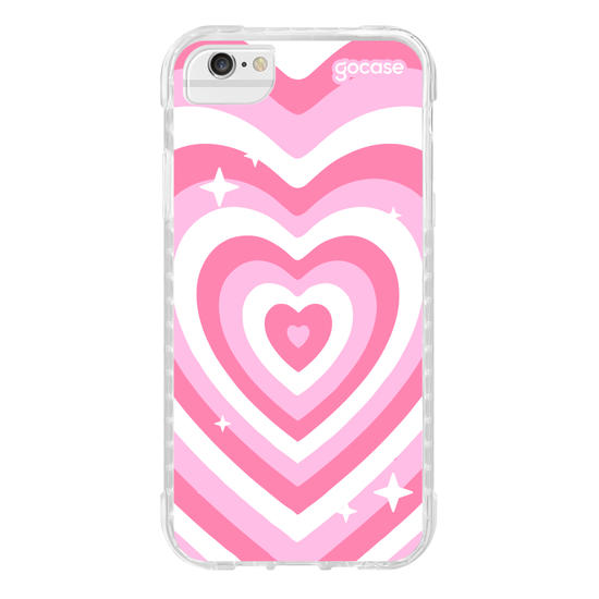 Capinha para celular Super Corações Pink
