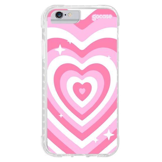 Capinha para celular Super Corações Pink
