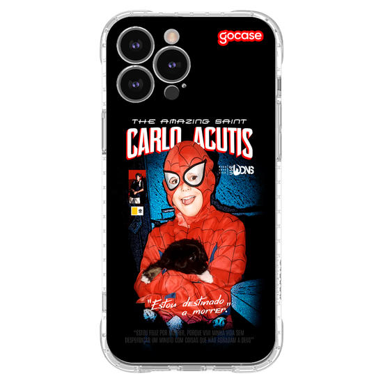 Capinha para celular  Carlos Acutis Super Heroi
