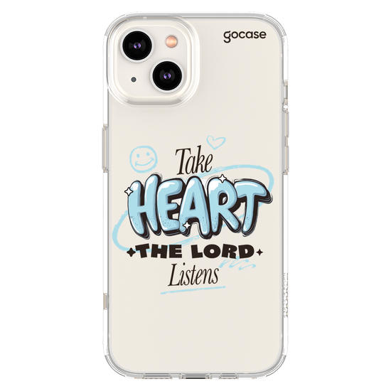 Capinha para celular  Take Heart The Lord Listens