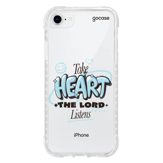 Capinha para celular  Take Heart The Lord Listens