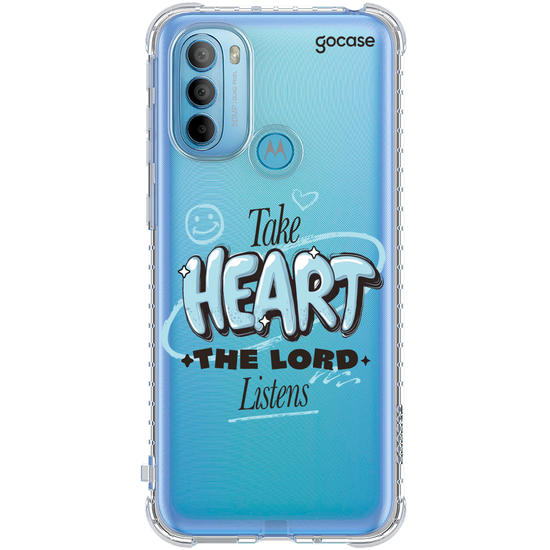 Capinha para celular  Take Heart The Lord Listens