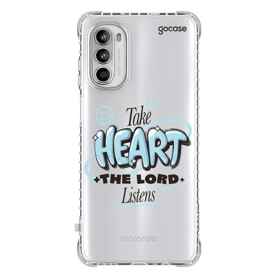 Capinha para celular  Take Heart The Lord Listens