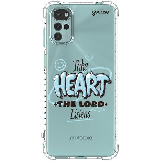 Capinha para celular  Take Heart The Lord Listens