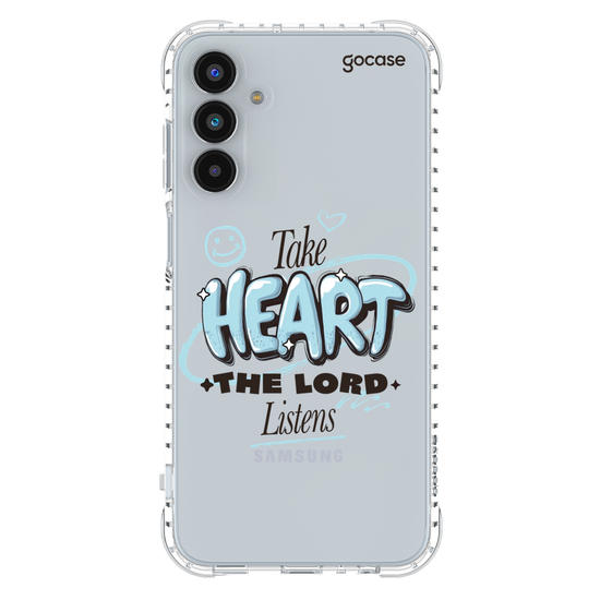 Capinha para celular  Take Heart The Lord Listens