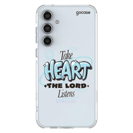 Capinha para celular  Take Heart The Lord Listens