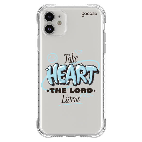 Capinha para celular  Take Heart The Lord Listens