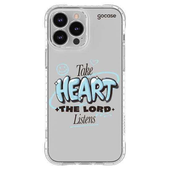 Capinha para celular  Take Heart The Lord Listens