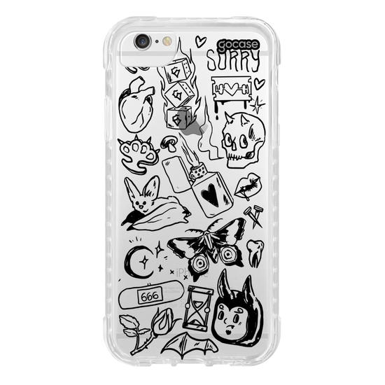 Capinha para celular  Tattos Rabiscadas