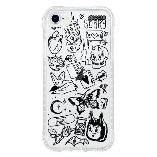 Capinha para celular  Tattos Rabiscadas