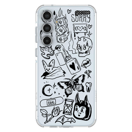 Capinha para celular  Tattos Rabiscadas