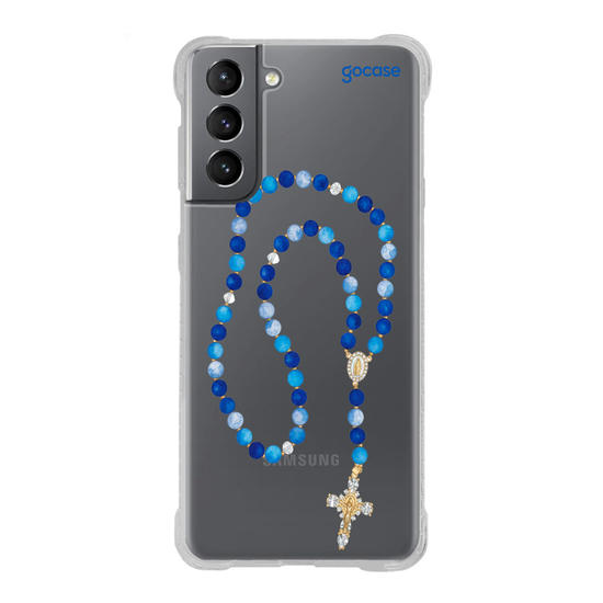 Capinha para celular  Terço Azul