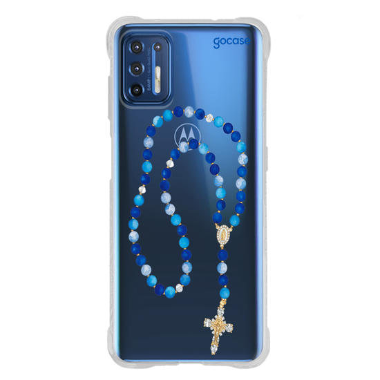 Capinha para celular  Terço Azul