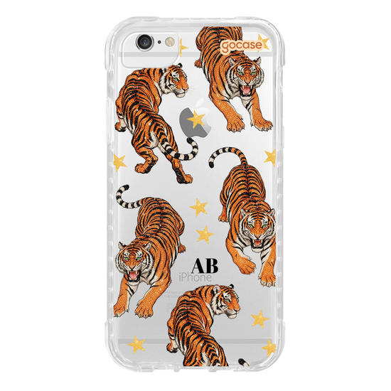 Capinha para celular  Tiger Bling Cravejado