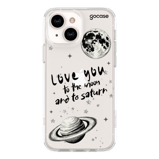 Capinha para celular To the moon and to Saturn