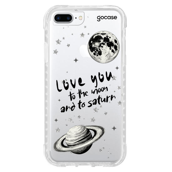 Capinha para celular To the moon and to Saturn