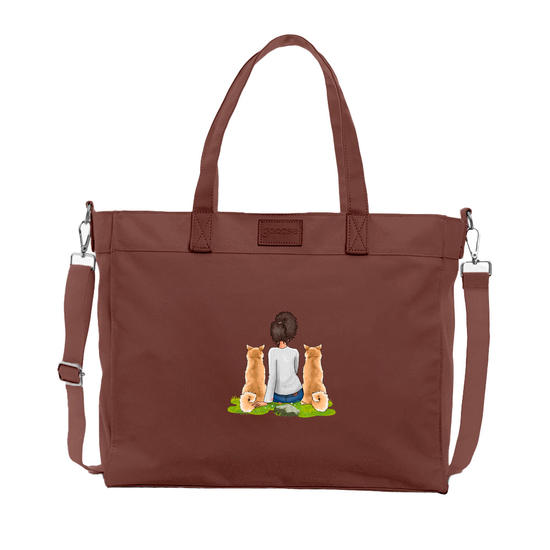  Tote Daily - Garota Com 2 Pets.