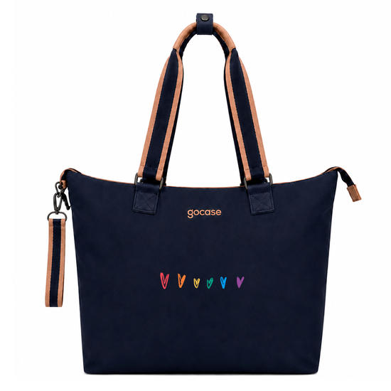  Tote Bloom - Coração Arco-Íris com Nome