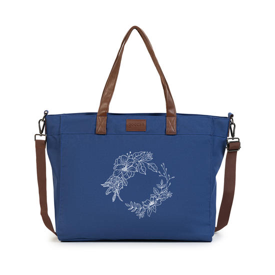 Tote Daily - Floral Linear com Iniciais