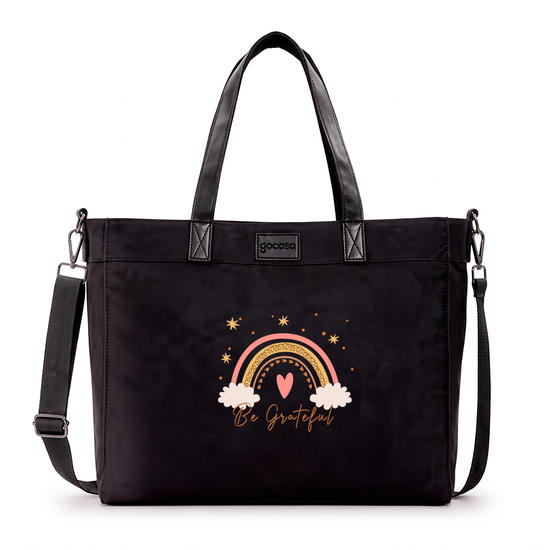 Tote Daily - Arco-Íris - Be Grateful