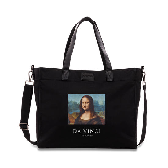 Tote Daily Preta - Da Vinci - Monalisa