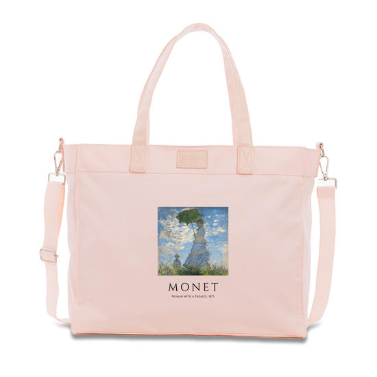 Tote Daily Rosa - Monet - Mulher com Sombrinha