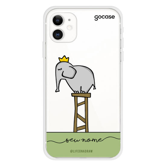 Capinha para celular Com amor, Elefante