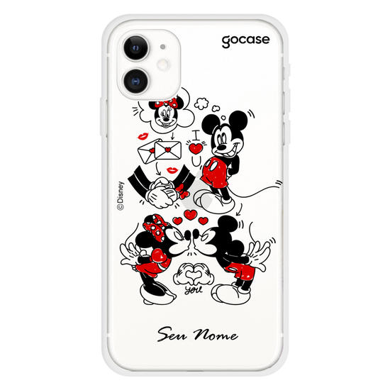 Capinha para celular Disney - Mickey e Minnie - Cartas
