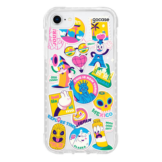 Capinha para celular  Travel Stickers Cool