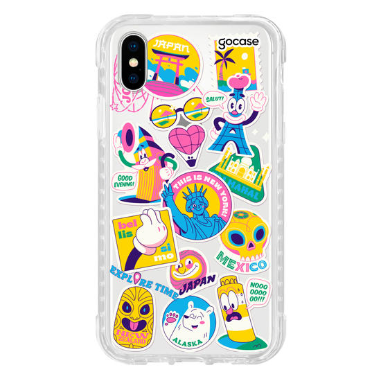 Capinha para celular  Travel Stickers Cool