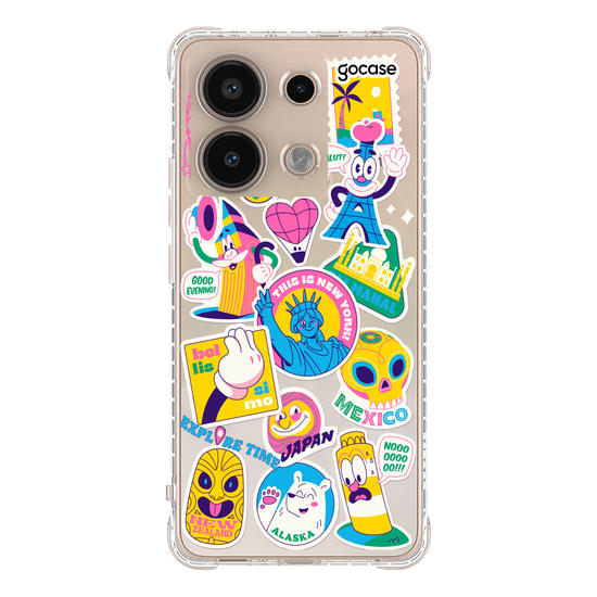 Capinha para celular  Travel Stickers Cool
