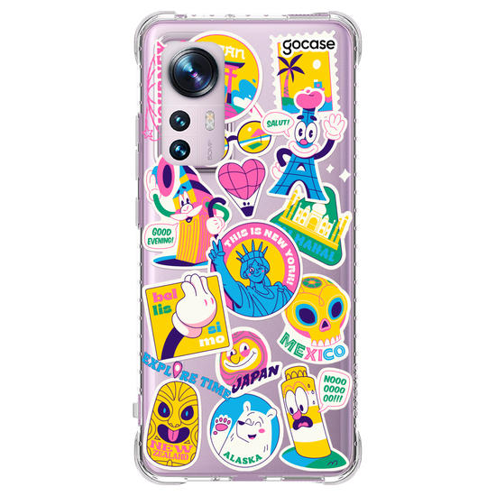 Capinha para celular  Travel Stickers Cool