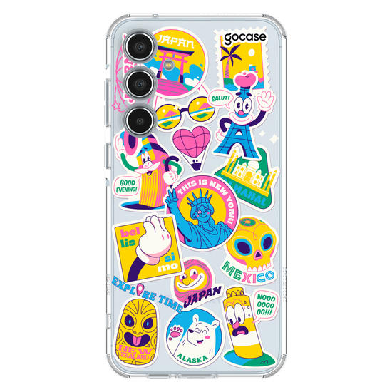 Capinha para celular  Travel Stickers Cool