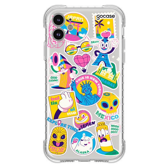 Capinha para celular  Travel Stickers Cool