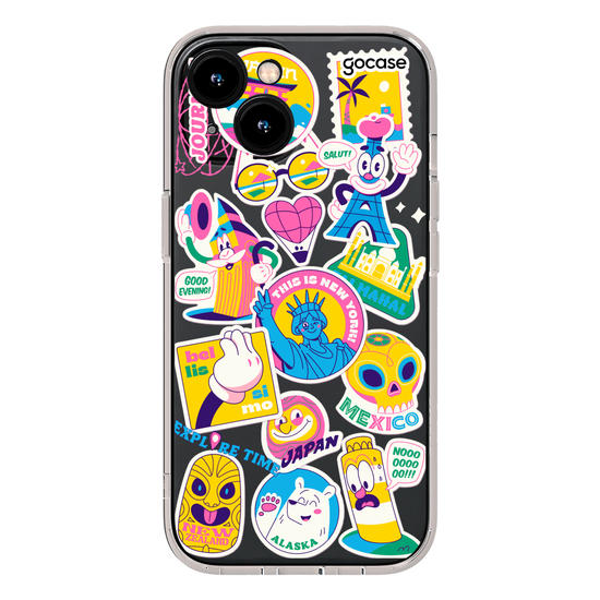 Capinha para celular  Travel Stickers Cool