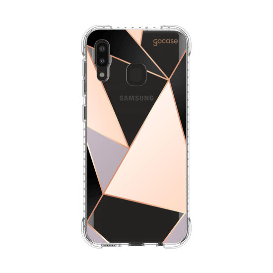 Capinha para celular Tricolor Linhas Fancy