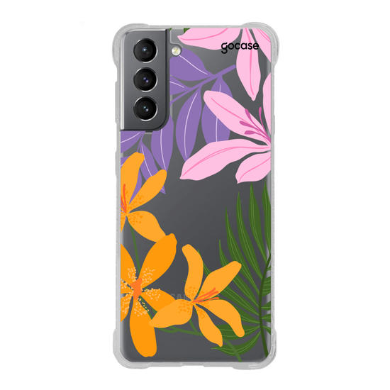 Capinha para celular  Inicial Tropi Flores
