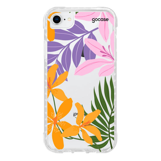 Capinha para celular  Inicial Tropi Flores