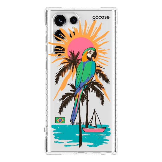Capinha para celular  Tropical Arara