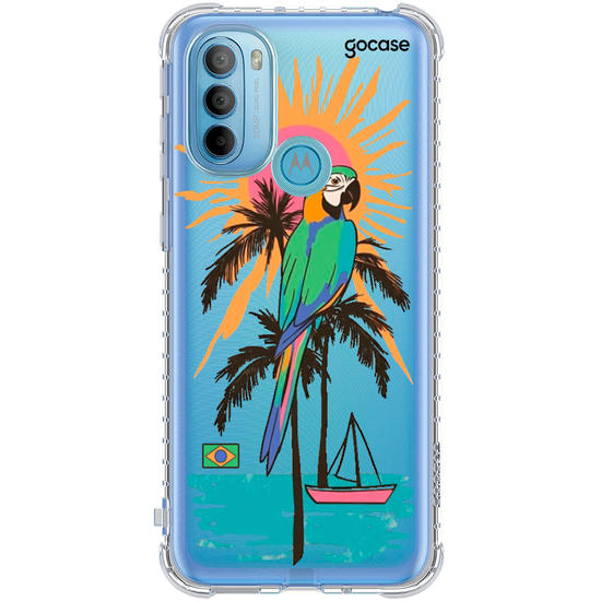 Capinha para celular  Tropical Arara