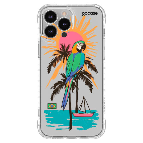 Capinha para celular  Tropical Arara