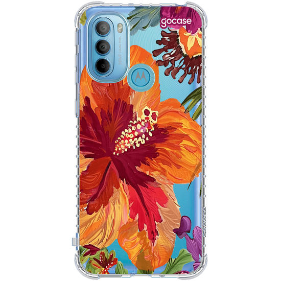 Capinha para celular  Flores Tropicais