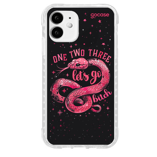Capinha para celular 1, 2, 3, Let's go B*tch