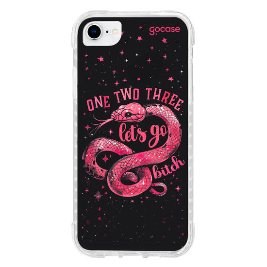 Capinha para celular 1, 2, 3, Let's go B*tch
