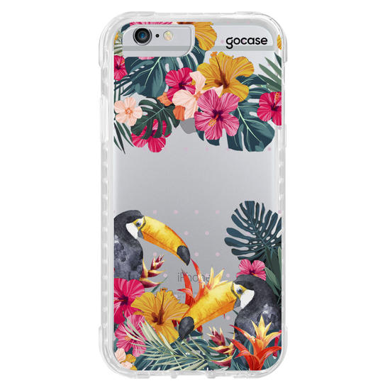 Capinha para celular Tucanos Tropicais Manuscrita