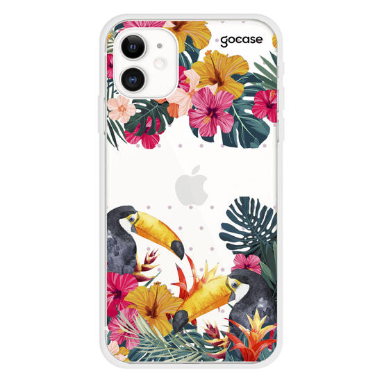 Tropical Toucans Handwritten Phone Case