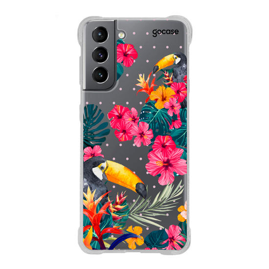 Capinha para celular Tucanos Tropicais