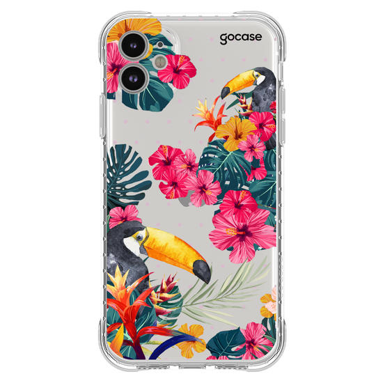 Capinha para celular Tucanos Tropicais