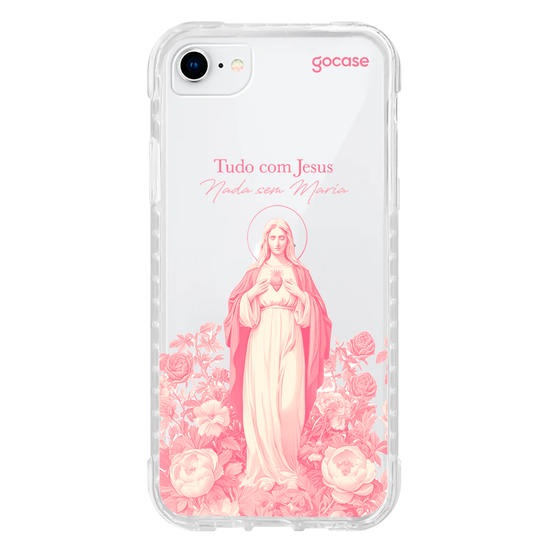 Capinha para celular  Tudo com Jesus, Nada sem Maria